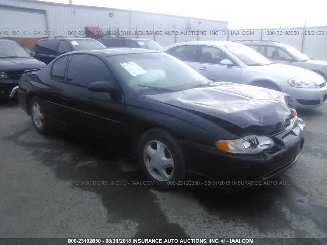 2G1WX15K829253767 - 2002 CHEVROLET MONTE CARLO SS შავი ფოტო 1