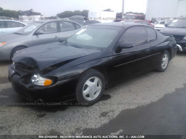 2G1WX15K829253767 - 2002 CHEVROLET MONTE CARLO SS შავი ფოტო 2