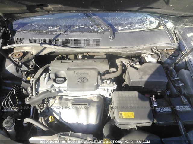 4T1BF1FK4CU508230 - 2012 TOYOTA CAMRY SE/LE/XLE შავი ფოტო 10