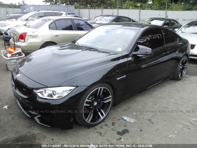 WBS3R9C58FK332191 - 2015 BMW M4 BLACK photo 2