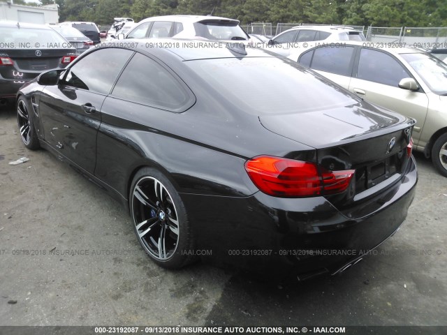 WBS3R9C58FK332191 - 2015 BMW M4 BLACK photo 3