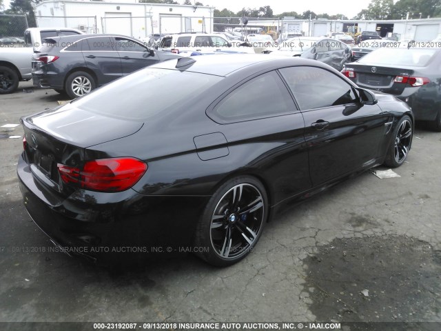 WBS3R9C58FK332191 - 2015 BMW M4 BLACK photo 4