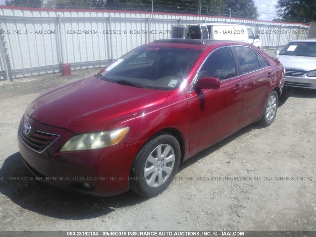 4T1BE46K37U170572 - 2007 TOYOTA CAMRY NEW GENERAT CE/LE/XLE/SE RED photo 2