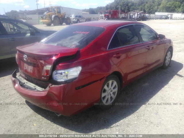 4T1BE46K37U170572 - 2007 TOYOTA CAMRY NEW GENERAT CE/LE/XLE/SE RED photo 4