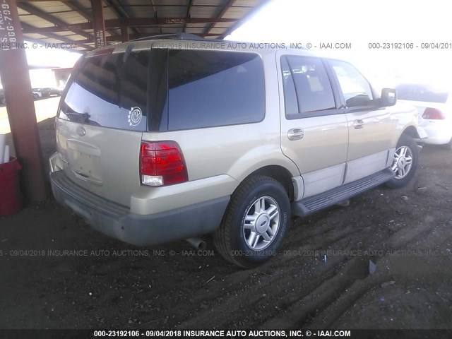 1FMEU15W14LA83693 - 2004 FORD EXPEDITION XLT GOLD photo 4