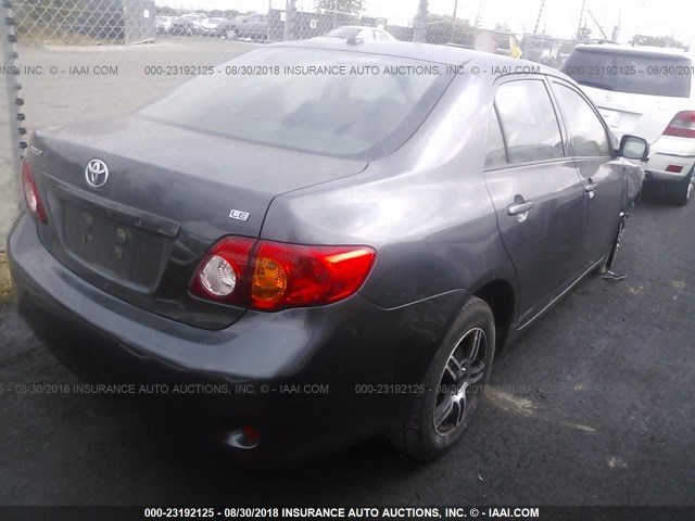 JTDBL40E399084777 - 2009 TOYOTA COROLLA LE/XLE GRAY photo 4