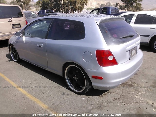 SHHEP33563U406055 - 2003 HONDA CIVIC SI SILVER photo 3