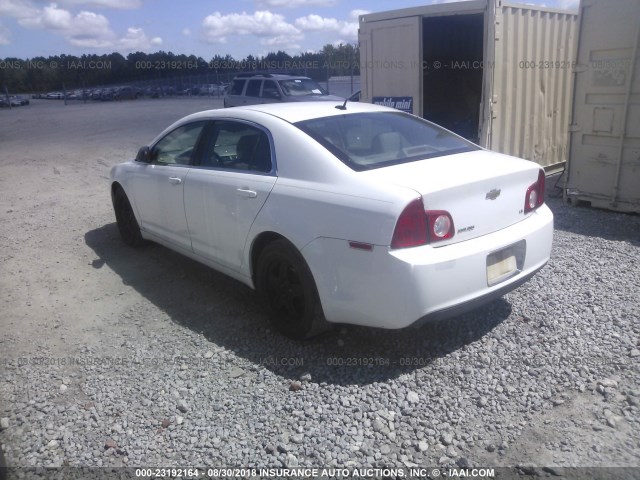 1G1ZG57B99F249701 - 2009 CHEVROLET MALIBU LS Ağ foto 3