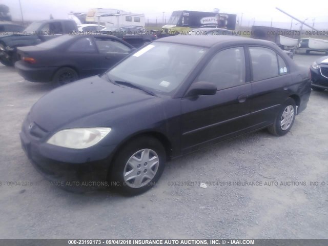 2HGES16355H556784 - 2005 HONDA CIVIC DX VP Qara foto 2