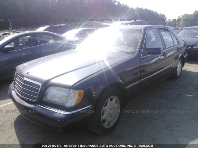 WDBGA32E6TA301553 - 1996 MERCEDES-BENZ S 320W BLACK photo 2