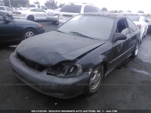 1HGEJ7128XL013116 - 1999 HONDA CIVIC HX BLACK photo 2