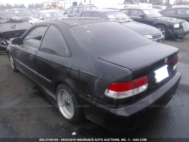 1HGEJ7128XL013116 - 1999 HONDA CIVIC HX BLACK photo 3