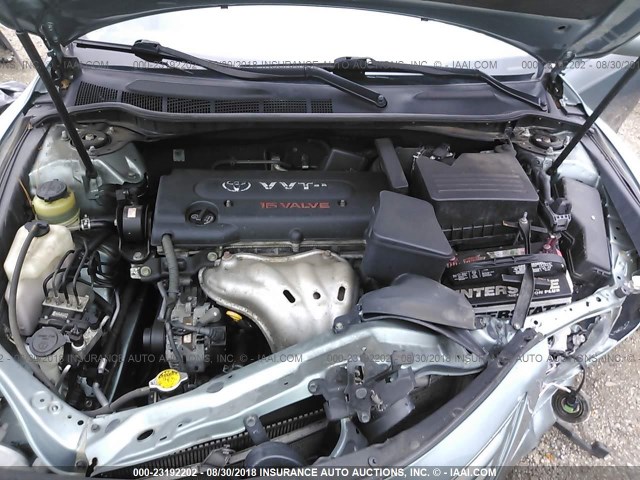 4T4BE46K78R046408 - 2008 TOYOTA CAMRY CE/LE/XLE/SE Light Blue photo 10
