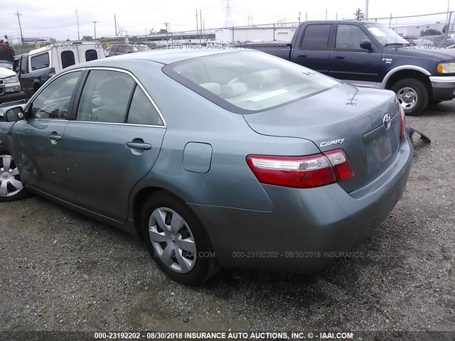 4T4BE46K78R046408 - 2008 TOYOTA CAMRY CE/LE/XLE/SE Light Blue photo 3