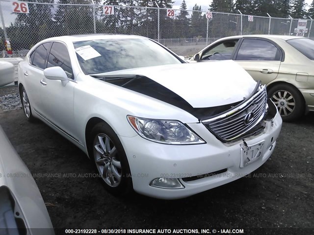 JTHBL46F175038500 - 2007 LEXUS LS 460 WHITE photo 1