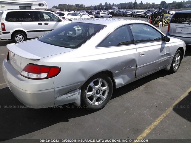 2T1CF22P4XC190645 - 1999 TOYOTA CAMRY SOLARA SE/SLE Gümüş foto 4