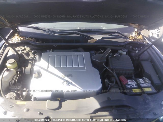 4T1BK46K27U010885 - 2007 TOYOTA CAMRY NEW GENERAT LE/XLE/SE BLACK photo 10