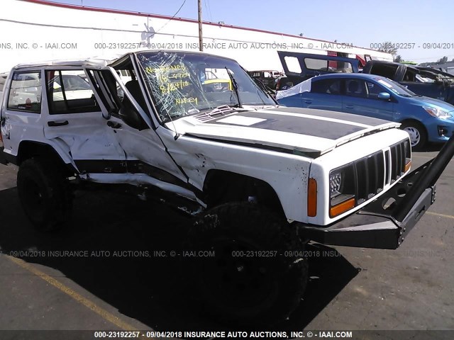 1J4FJ28S7VL602841 - 1997 JEEP CHEROKEE SE WHITE photo 1