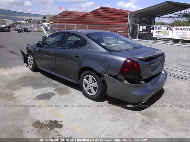 2G2WP522851290778 - 2005 PONTIAC GRAND PRIX Сірий фото 3