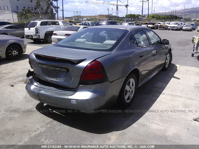 2G2WP522851290778 - 2005 PONTIAC GRAND PRIX GRAY photo 4