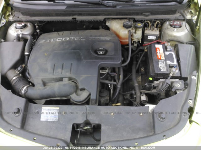 1G1ZH57B09F125443 - 2009 CHEVROLET MALIBU 1LT 绿色 照片 10