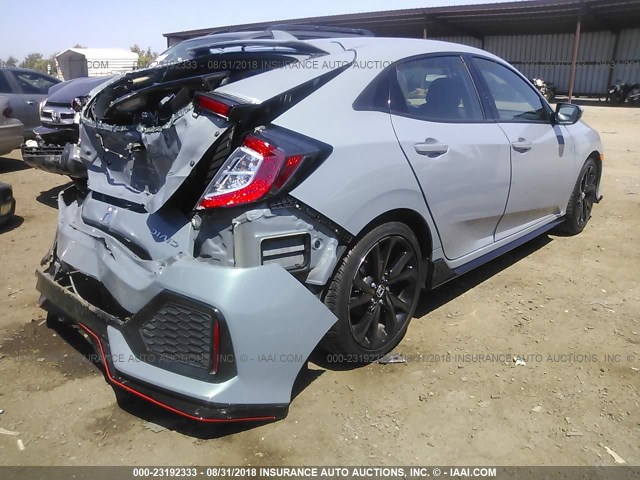 SHHFK7H42JU402012 - 2018 HONDA CIVIC SPORT 灰色 照片 4