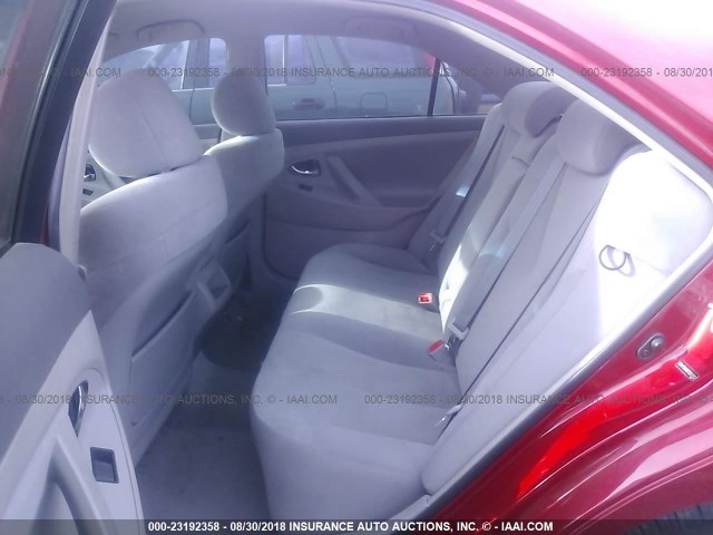 4T1BK46K77U013152 - 2007 TOYOTA CAMRY NEW GENERAT LE/XLE/SE RED photo 8
