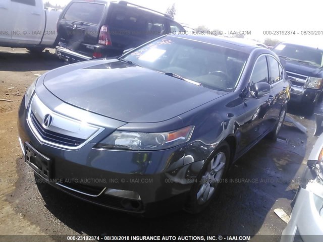 19UUA8F5XCA016819 - 2012 ACURA TL GRAY photo 2