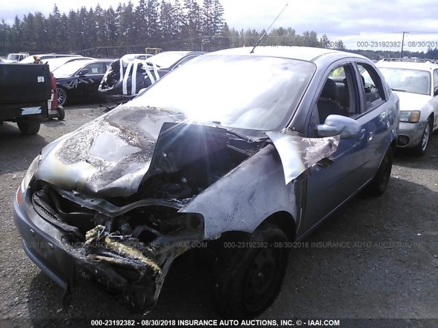 KL1TD56656B593871 - 2006 CHEVROLET AVEO LS Light Blue photo 2