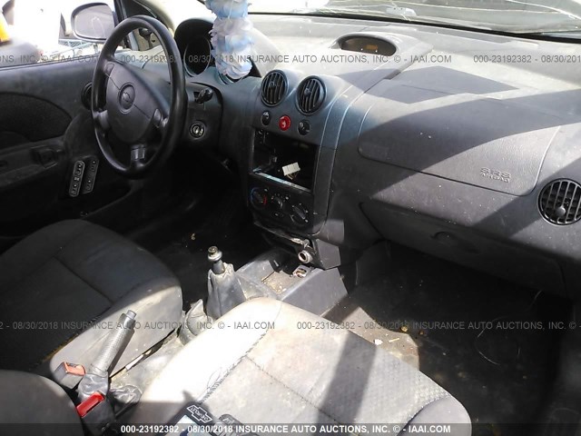 KL1TD56656B593871 - 2006 CHEVROLET AVEO LS Light Blue photo 5