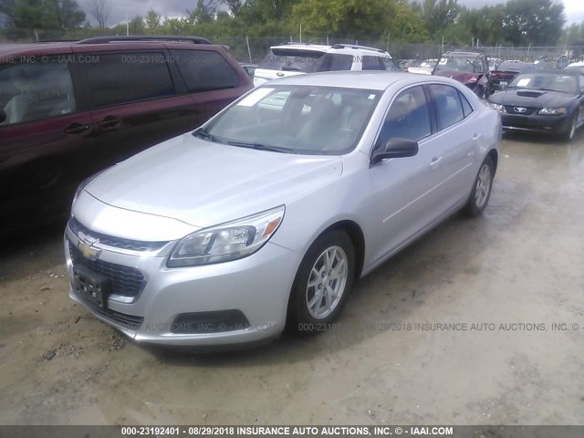 1G11A5SL2EF119011 - 2014 CHEVROLET MALIBU LS ვერცხლისფერი ფოტო 2