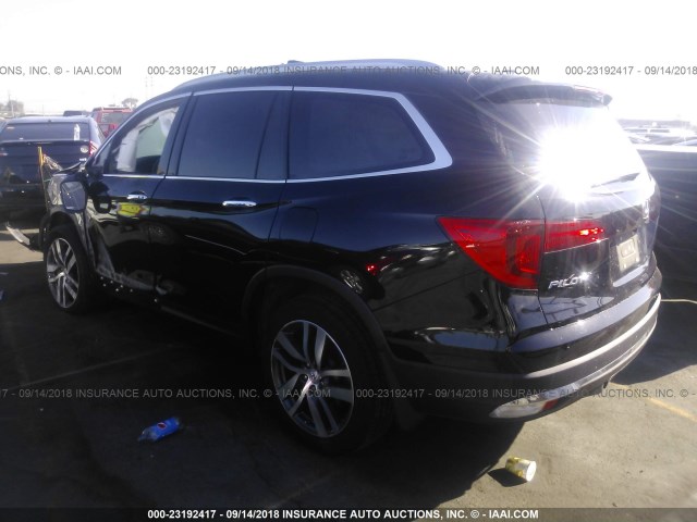 5FNYF6H03GB094105 - 2016 HONDA PILOT ELITE BLACK photo 3