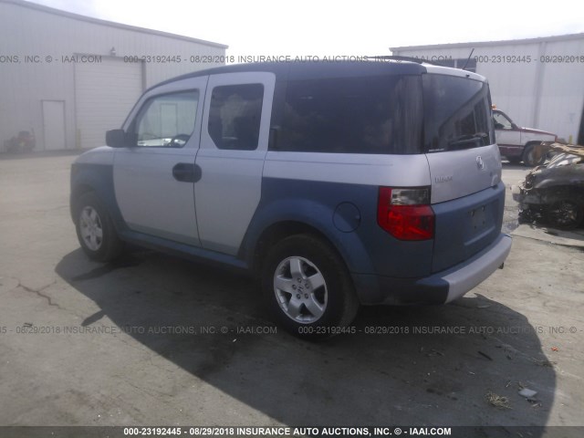 5J6YH28605L030311 - 2005 HONDA ELEMENT EX SILVER photo 3