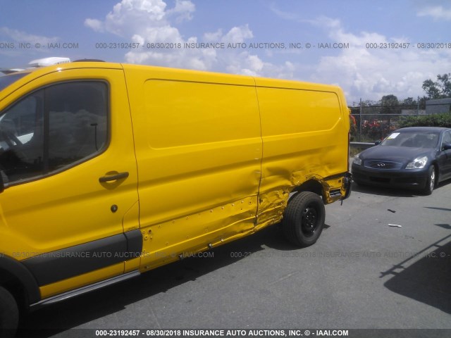 1FTYR2ZM1GKA77677 - 2016 FORD TRANSIT T-250 YELLOW photo 6