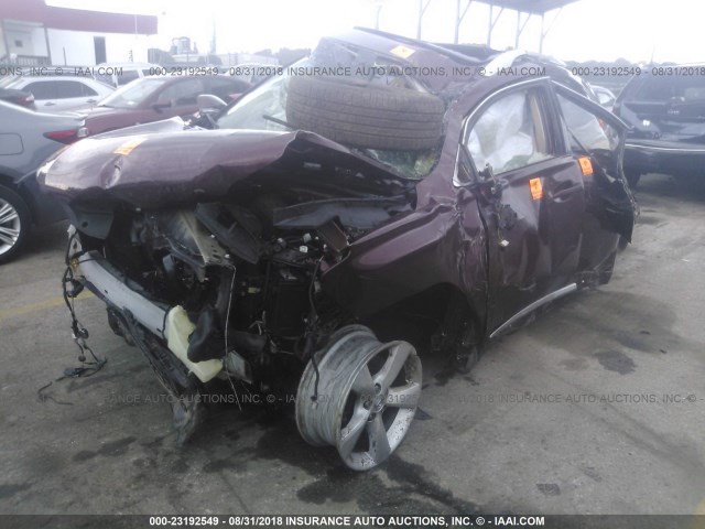 2T2BK1BA2DC223615 - 2013 LEXUS RX 350/BASE/F SPORT BROWN photo 6