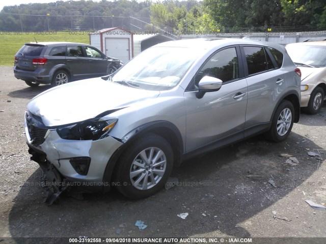 JM3KE2CY4F0539986 - 2015 MAZDA CX-5 TOURING GRAY photo 2