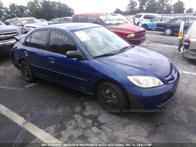 1HGES16354L017227 - 2004 HONDA CIVIC DX VP 蓝色 照片 1