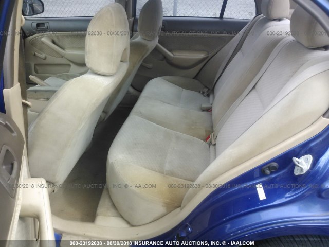 1HGES16354L017227 - 2004 HONDA CIVIC DX VP 蓝色 照片 8