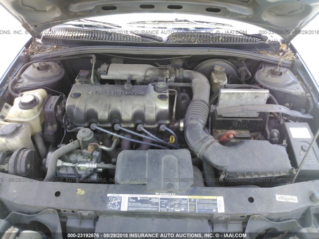 1G8ZH52801Z232010 - 2001 SATURN SL1 BLUE photo 10