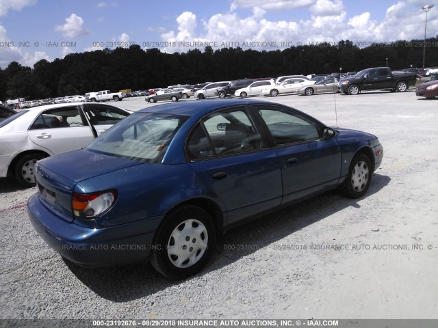 1G8ZH52801Z232010 - 2001 SATURN SL1 BLUE photo 4