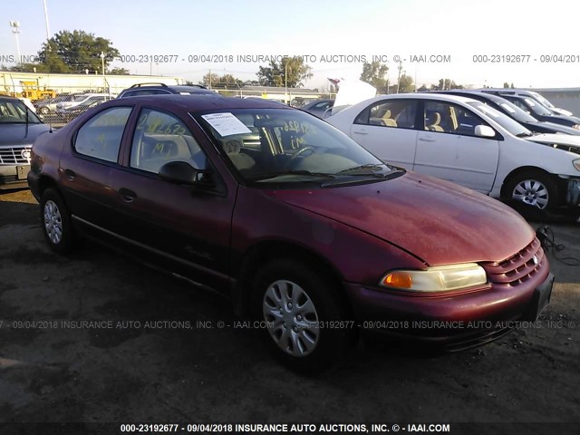 1P3EJ46C7WN240606 - 1998 PLYMOUTH BREEZE EXPRESSO MAROON photo 1
