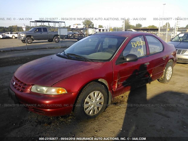 1P3EJ46C7WN240606 - 1998 PLYMOUTH BREEZE EXPRESSO MAROON photo 2