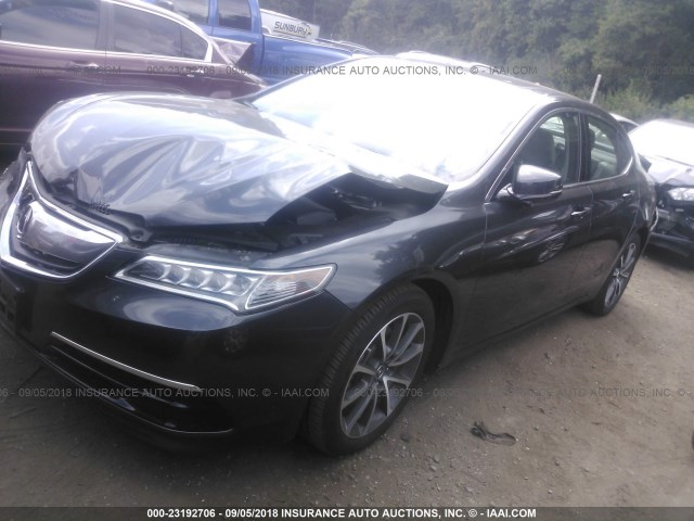 19UUB3F57FA007483 - 2015 ACURA TLX TECH GRAY photo 2
