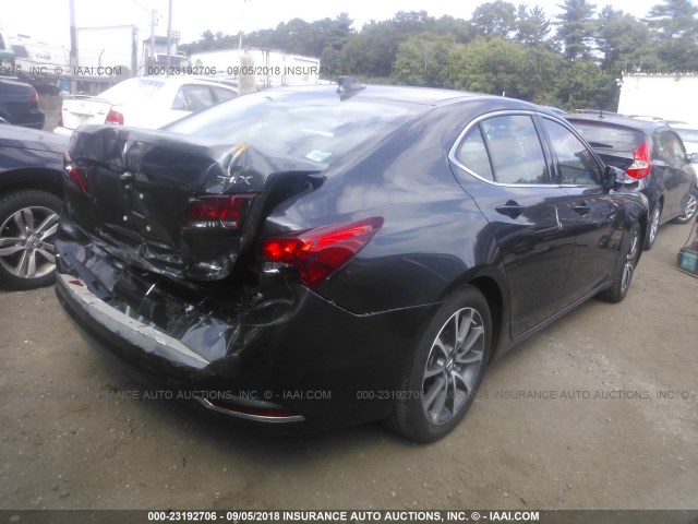 19UUB3F57FA007483 - 2015 ACURA TLX TECH GRAY photo 4