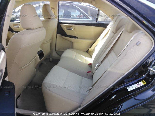 4T1BF1FK4HU800290 - 2017 TOYOTA CAMRY LE/XLE/SE/XSE BLACK photo 8