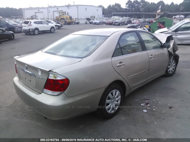 4T1BE32K85U550942 - 2005 TOYOTA CAMRY LE/XLE/SE BEIGE photo 4