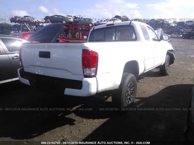 5TFRX5GN5HX082599 - 2017 TOYOTA TACOMA ACCESS CAB/SR/SR5 თეთრი ფოტო 4