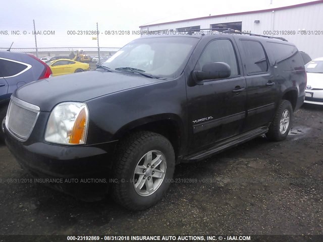 1GKS2KE76CR179590 - 2012 GMC YUKON XL K1500 SLT BLACK photo 2