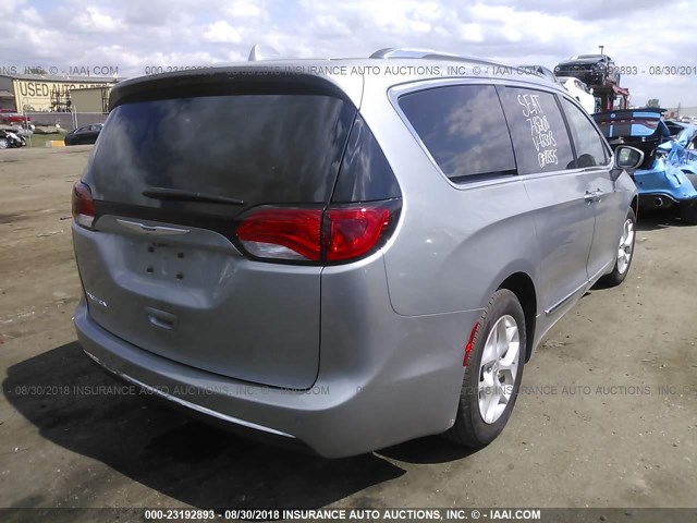 2C4RC1BG0JR123013 - 2018 CHRYSLER PACIFICA TOURING L Մոխրագույն լուսանկար 4