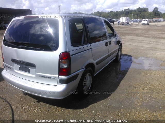 1GNDU03EX3D150568 - 2003 CHEVROLET VENTURE SILVER photo 4